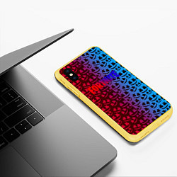 Чехол iPhone XS Max матовый FORTNITE x MARSHMELLO, цвет: 3D-желтый — фото 2