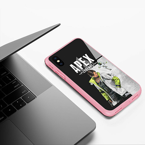 Чехол iPhone XS Max матовый Apex Legends / 3D-Баблгам – фото 3