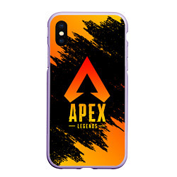 Чехол iPhone XS Max матовый APEX LEGENDS, цвет: 3D-светло-сиреневый