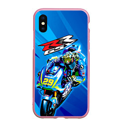 Чехол iPhone XS Max матовый Suzuki MotoGP