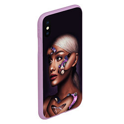 Чехол iPhone XS Max матовый Ariana Grande Ариана Гранде, цвет: 3D-сиреневый — фото 2