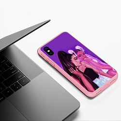 Чехол iPhone XS Max матовый Ariana Grande Ариана Гранде, цвет: 3D-баблгам — фото 2