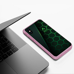 Чехол iPhone XS Max матовый Apex Legends, цвет: 3D-розовый — фото 2