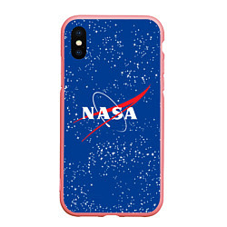 Чехол iPhone XS Max матовый NASA, цвет: 3D-баблгам