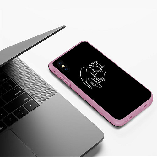Чехол iPhone XS Max матовый ТИКТОКЕР - PAYTON MOORMEIE / 3D-Розовый – фото 3