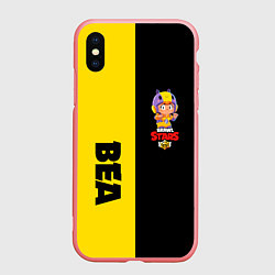 Чехол iPhone XS Max матовый BRAWL STARS BEA, цвет: 3D-баблгам