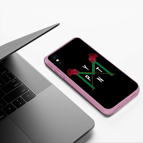 Чехол iPhone XS Max матовый Пайтон Мурмайер / 3D-Розовый – фото 3