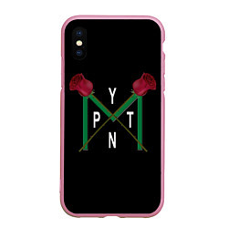 Чехол iPhone XS Max матовый Пайтон Мурмайер, цвет: 3D-розовый