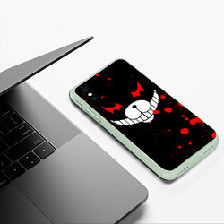 Чехол iPhone XS Max матовый MONOKUMA, цвет: 3D-салатовый — фото 2