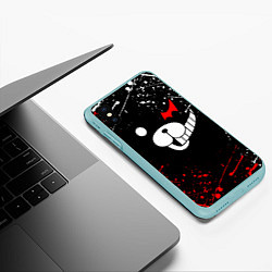 Чехол iPhone XS Max матовый MONOKUMA, цвет: 3D-мятный — фото 2