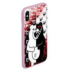 Чехол iPhone XS Max матовый MONOKUMA, цвет: 3D-розовый — фото 2