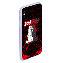 Чехол iPhone XS Max матовый MONOKUMA, цвет: 3D-светло-сиреневый — фото 2