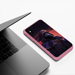 Чехол iPhone XS Max матовый Terraria, цвет: 3D-малиновый — фото 2