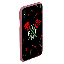 Чехол iPhone XS Max матовый Payton Moormeier, цвет: 3D-малиновый — фото 2