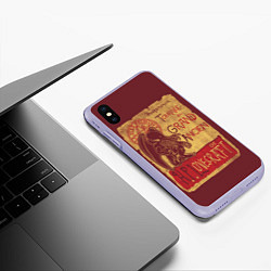 Чехол iPhone XS Max матовый Cthulhu, цвет: 3D-светло-сиреневый — фото 2