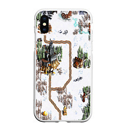 Чехол iPhone XS Max матовый Heroes of Might and Magic, цвет: 3D-белый