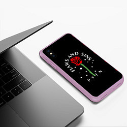 Чехол iPhone XS Max матовый Payton Moormeier: Flaws & Sins, цвет: 3D-сиреневый — фото 2