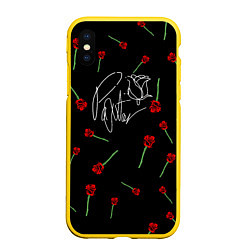 Чехол iPhone XS Max матовый Payton Moormeier: TikTok, цвет: 3D-желтый