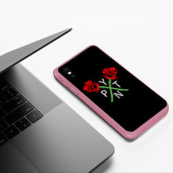 Чехол iPhone XS Max матовый Payton Moormeier: TikTok, цвет: 3D-малиновый — фото 2