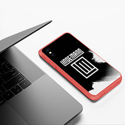 Чехол iPhone XS Max матовый LINDEMANN, цвет: 3D-красный — фото 2
