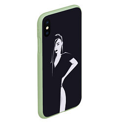 Чехол iPhone XS Max матовый Girl, цвет: 3D-салатовый — фото 2