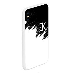 Чехол iPhone XS Max матовый ЕГОР КРИД, цвет: 3D-белый — фото 2
