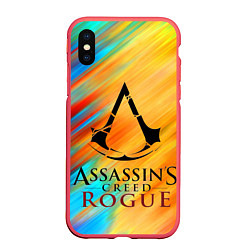 Чехол iPhone XS Max матовый Assassin's Creed: Rogue, цвет: 3D-красный
