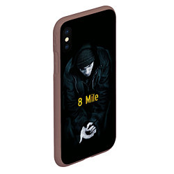 Чехол iPhone XS Max матовый EMINEM, цвет: 3D-коричневый — фото 2
