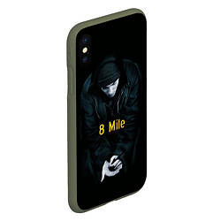 Чехол iPhone XS Max матовый EMINEM, цвет: 3D-темно-зеленый — фото 2