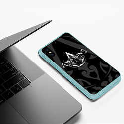 Чехол iPhone XS Max матовый Assassin’s Creed, цвет: 3D-мятный — фото 2