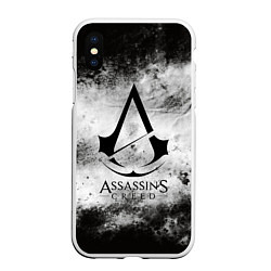 Чехол iPhone XS Max матовый Assassin’s Creed, цвет: 3D-белый