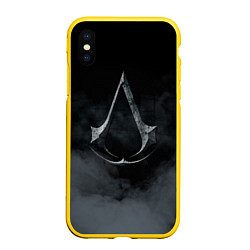 Чехол iPhone XS Max матовый Assassin’s Creed, цвет: 3D-желтый