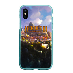 Чехол iPhone XS Max матовый HEROES 3, цвет: 3D-мятный