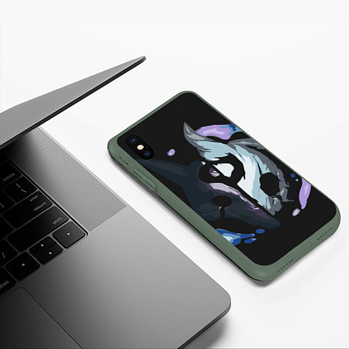 Чехол iPhone XS Max матовый League of Legends / 3D-Темно-зеленый – фото 3
