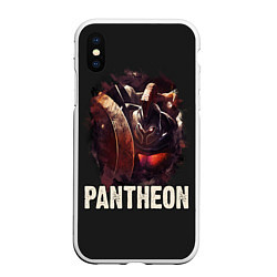 Чехол iPhone XS Max матовый Pantheon, цвет: 3D-белый