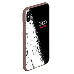 Чехол iPhone XS Max матовый AUDI, цвет: 3D-коричневый — фото 2