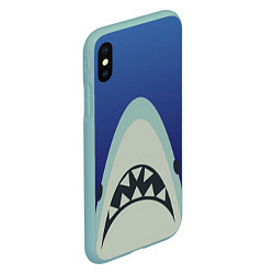 Чехол iPhone XS Max матовый IKEA Shark, цвет: 3D-мятный — фото 2