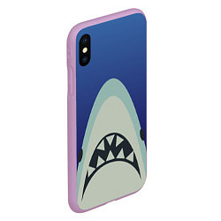 Чехол iPhone XS Max матовый IKEA Shark, цвет: 3D-сиреневый — фото 2