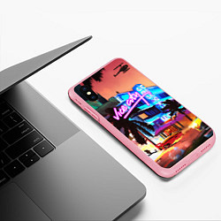 Чехол iPhone XS Max матовый GTA: VICE CITY, цвет: 3D-баблгам — фото 2