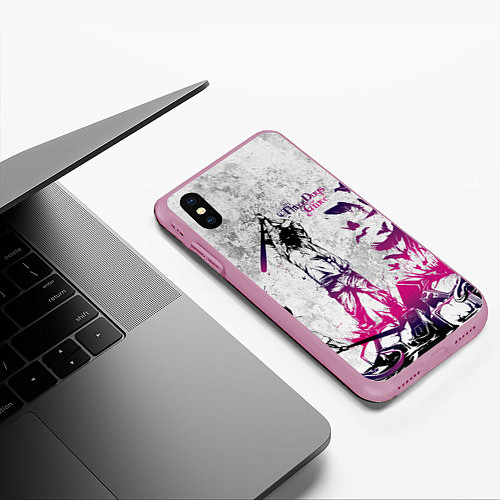 Чехол iPhone XS Max матовый Three Days Grace / 3D-Розовый – фото 3