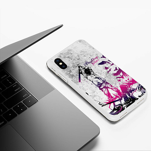 Чехол iPhone XS Max матовый Three Days Grace / 3D-Белый – фото 3