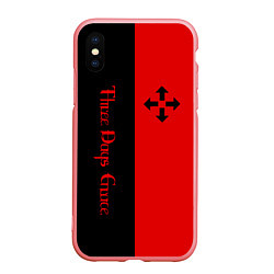 Чехол iPhone XS Max матовый Three Days Grace, цвет: 3D-баблгам