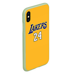 Чехол iPhone XS Max матовый Kobe Bryant, цвет: 3D-салатовый — фото 2