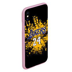 Чехол iPhone XS Max матовый Kobe Bryant, цвет: 3D-розовый — фото 2