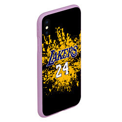 Чехол iPhone XS Max матовый Kobe Bryant, цвет: 3D-сиреневый — фото 2