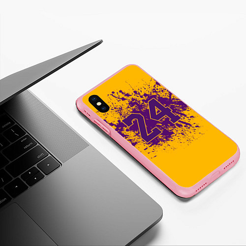 Чехол iPhone XS Max матовый Kobe Bryant / 3D-Баблгам – фото 3