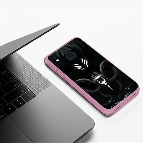 Чехол iPhone XS Max матовый Hollow Knight / 3D-Розовый – фото 3