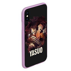 Чехол iPhone XS Max матовый Yasuo, цвет: 3D-сиреневый — фото 2