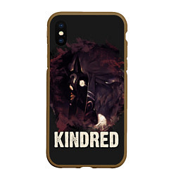 Чехол iPhone XS Max матовый Kindred, цвет: 3D-коричневый