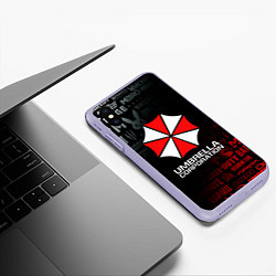 Чехол iPhone XS Max матовый RESIDENT EVIL UMBRELLA CORP, цвет: 3D-светло-сиреневый — фото 2